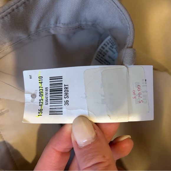 NWT 22S Womens Cream High-Waist Straight-Leg Trousers - Picture 4 of 4